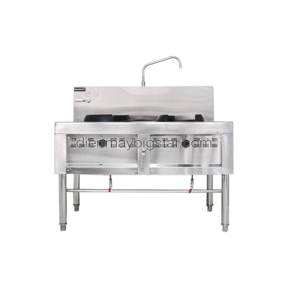Bếp á 2 họng công nghiệp