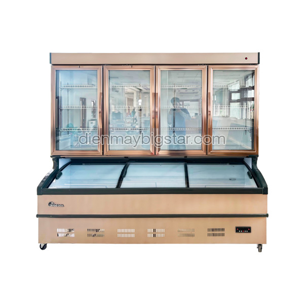 Tủ trưng bày siêu thị 2 chế độ sấy kính 2m3 CF-2218B