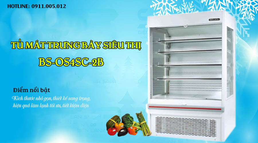 Tủ mát siêu thị BS-OS4SC-2B