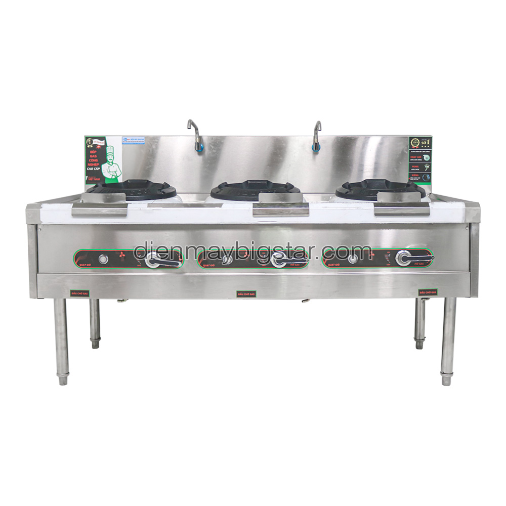 Bếp á công nghiệp 3 họng