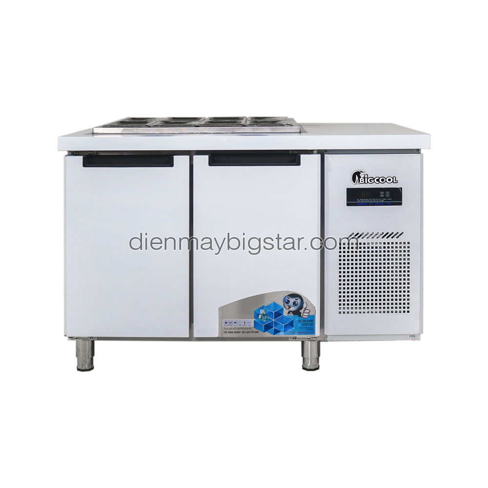 Bàn mát salad 1m2 BigCool BMSL-BC12